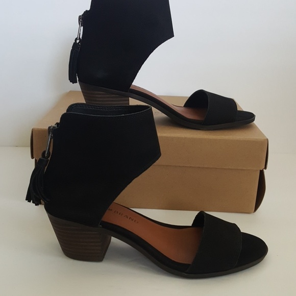 New Lucky Brand Barbina Leather Sandals - Picture 5 of 7